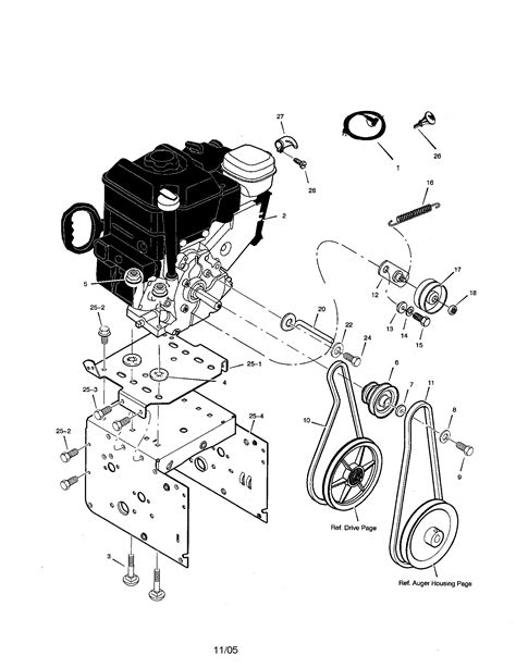 The clutch cable engages the snow <b>blower's</b> auger. . Craftsman blower parts